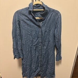 GAP Denim Shirt Dress - Light Blue